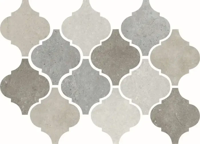 Ceramica Gazzini Fusion Mosaico Arabesque Blend Matt Mosaikfliese 20×31 R10 Art.-Nr. 040958