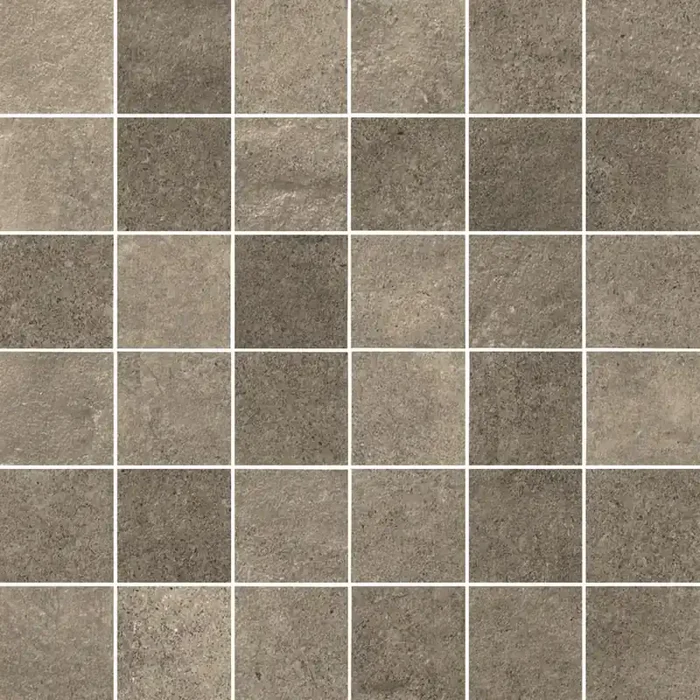 Ceramica Gazzini Fusion Tortora Mosaico Su Rete Matt Mosaikfliese 5×5 (30×30) R10 Art.-Nr. 040942