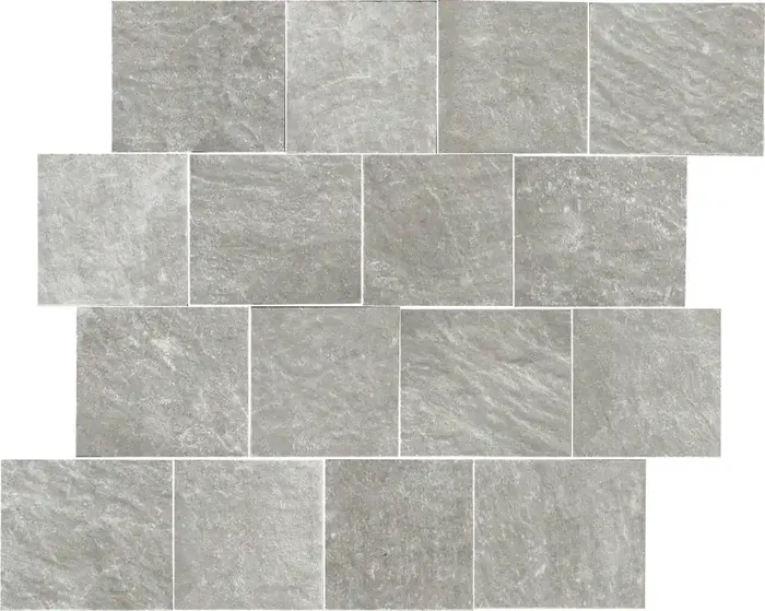 Ceramica Gazzini Monolith Grey Mosaico 3d Square Matt Mosaikfliese 30,6×28,4 R10 Art.-Nr. 041392