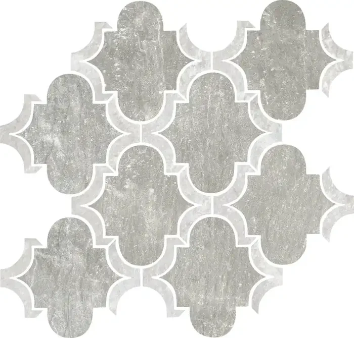 Ceramica Gazzini Monolith Grey Mosaico Arabesque Matt Mosaikfliese 30×30 R10 Art.-Nr. 041407