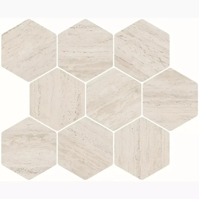Cercom In.Contro In Ivory Naturale Mosaik Hexagon 1085467 28x32cm
