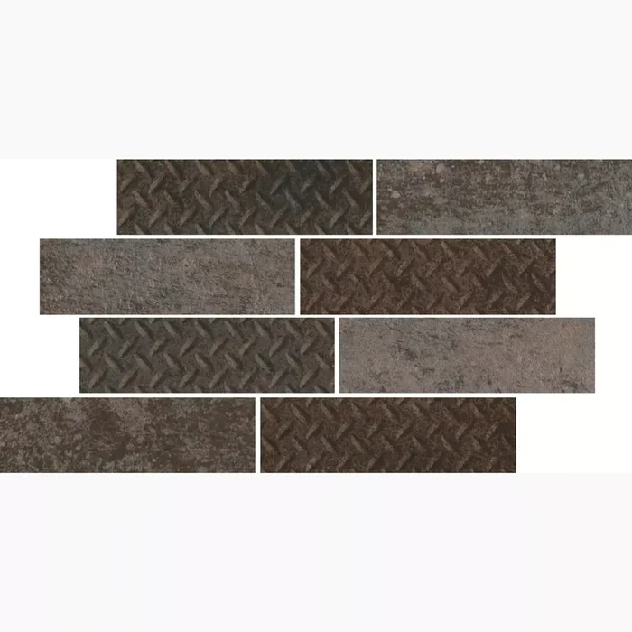 Cercom Temper Rust Naturale Mosaik Bricks 1070152 24x40cm rektifiziert