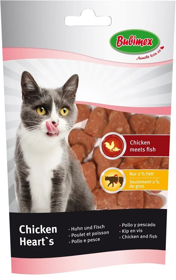 Chicken Heart’s aus Huhn und Fisch, 50 g