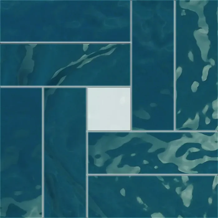 CIR Tadelakt Verde Naturale Mosaik Casablanca 1082291 25x25cm rektifiziert