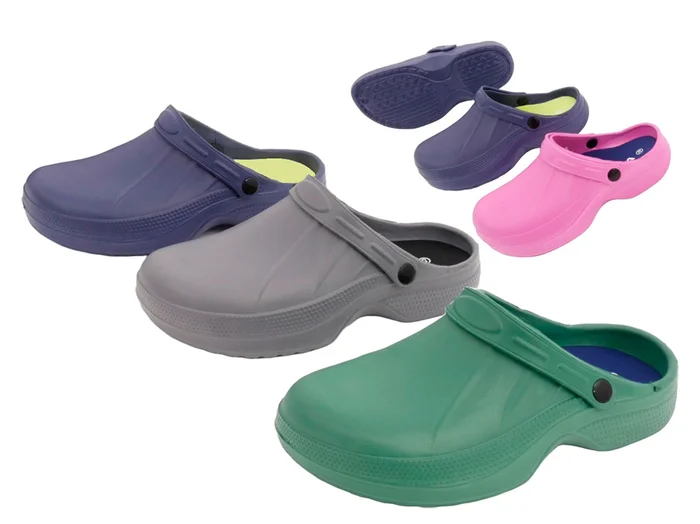 Damen/Herren-Clogs mit Einlage, Gr. 37 – 46