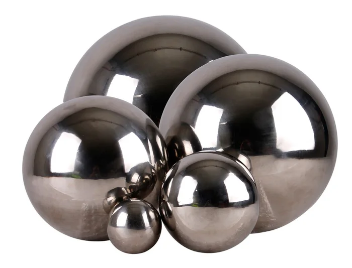 Dekokugel, Edelstahl, glänzend, Ø 20 cm (silber)