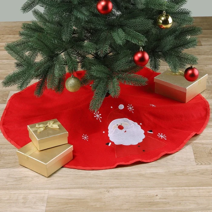 Dekorative Weihnachtsdecke, rund