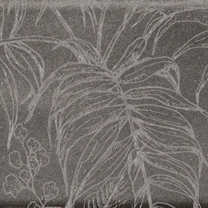 Dekorfliese AUREA FLOS 7,5 x 30 cm Silver