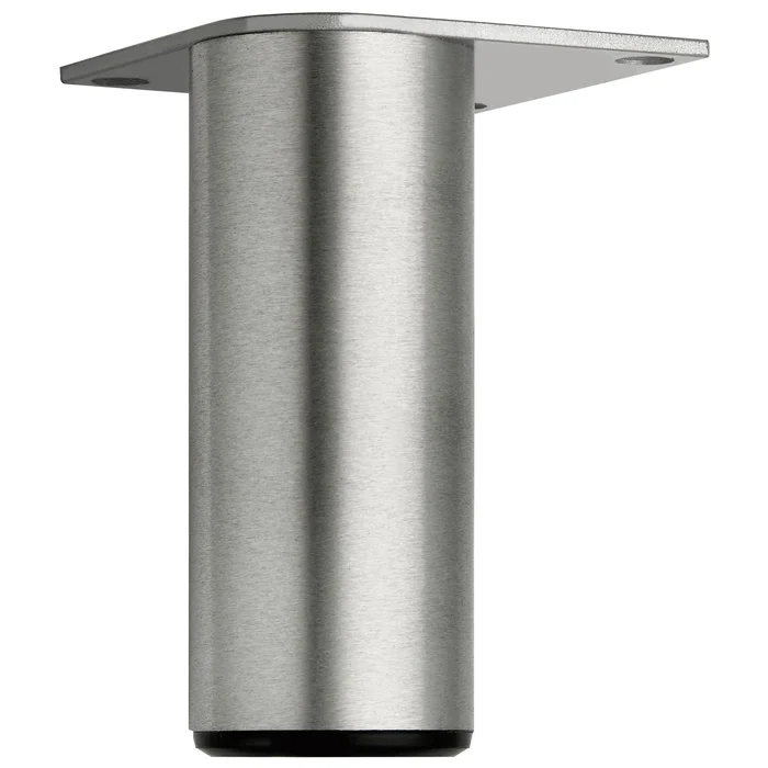 Dekorfuß Fuß fix, ø 40 mm, Länge 120 mm, Aluminium gebürstet