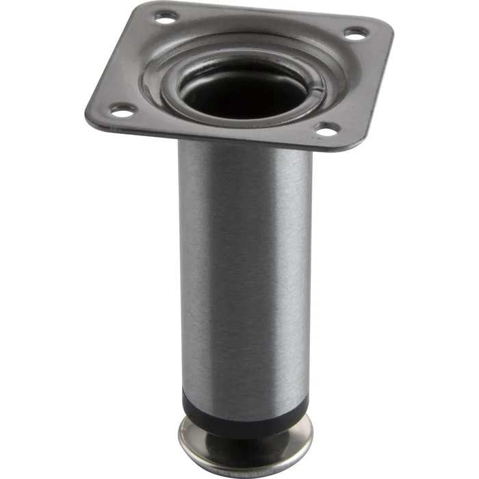 Dekorfuß Fuß ø 30 mm, Länge 100 mm, Stahl, Edelstahl Effekt