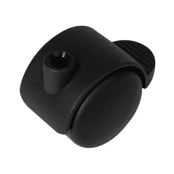 Doppel-Lenkrolle Duo hart Kunststoff Feststeller 50 mm 50 kg schwarz