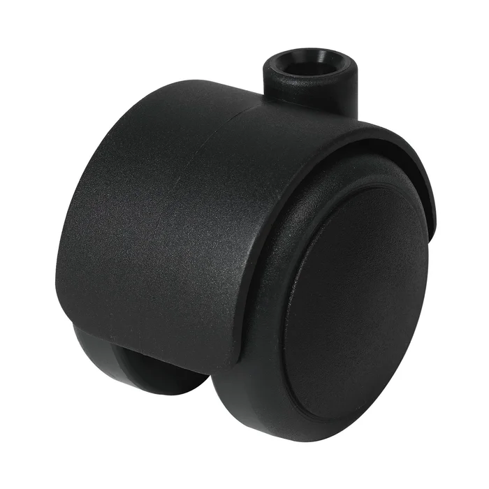 Doppel-Lenkrolle Duo weich Kunststoff 50 mm 50 kg schwarz