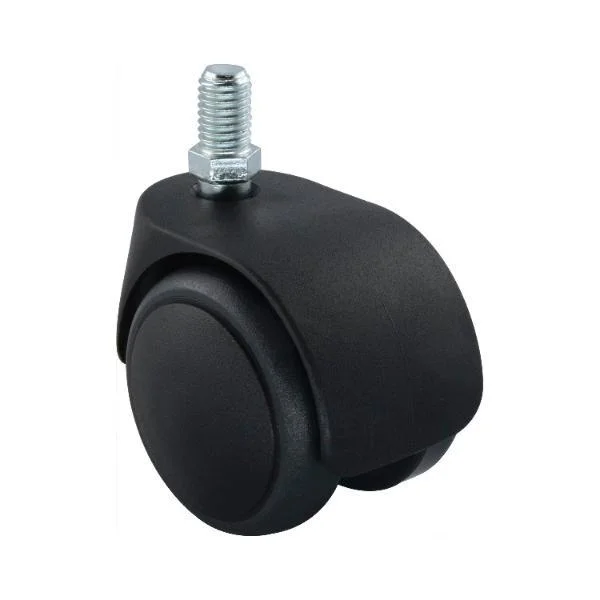 Doppel-Lenkrolle Office weich Kunststoff 50 mm 50 kg Gewindestift