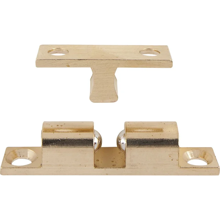 Doppelkugelschnapper 8 x 43 mm Messing massiv