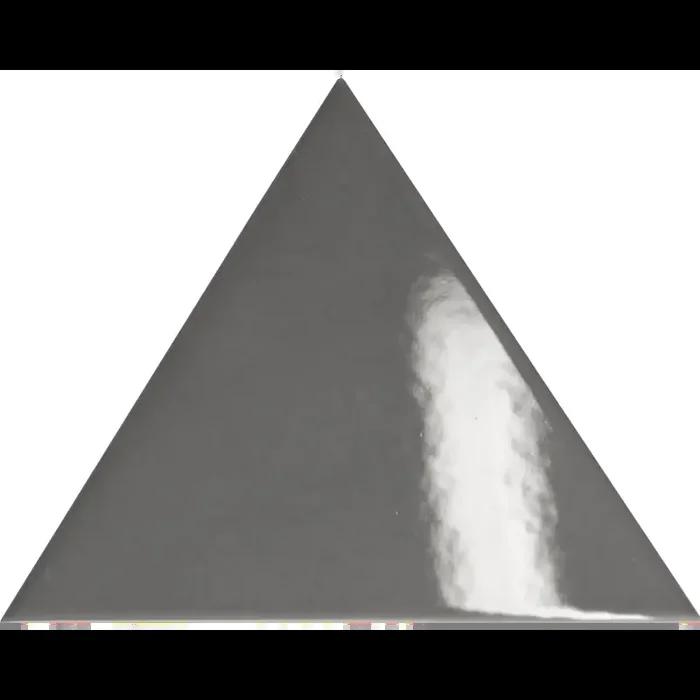 Dreieckige Wandfliesen Dresscode Piano charcoal glossy 14,8×12,9