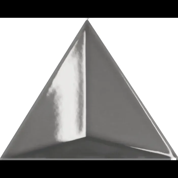 Dreieckige Wandfliesen Dresscode Verso charcoal glossy 14,8×12,9