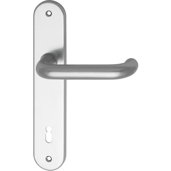 Drückergarnitur WG 1700L – auf Schild BB 90, 38 – 43, silber eloxiert