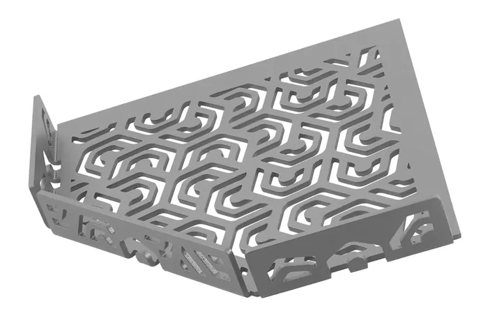 Dural Duschablage Diamant TSAC11 PM2+ mit Haken betongrau nachträglich einbaubar