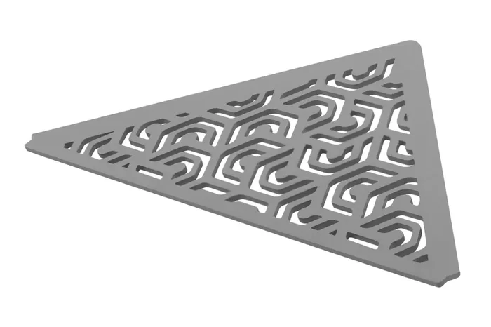 Dural Duschablage TSAC65 PM1 nachträglich einbaubar betongrau Feinstruktur 28x20x0,2 cm