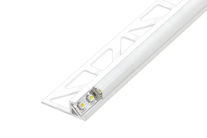 Dural LED-Eckprofil weiß glänzend SQUARELINE-LED Aluminium-Kantenprofil Höhe 11 mm, Länge 250 cm