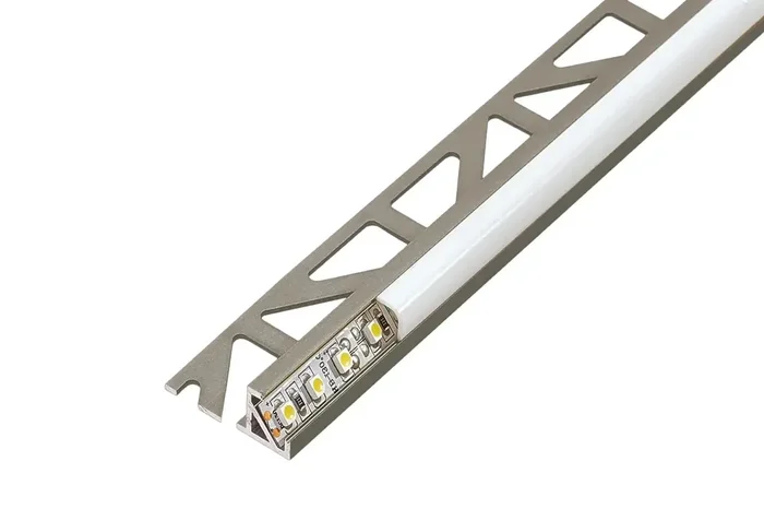 Dural LED-Kantenprofil titan eloxiert SQUARELINE-LED Aluminium-Eckprofil Höhe 11 mm, Länge 250 cm