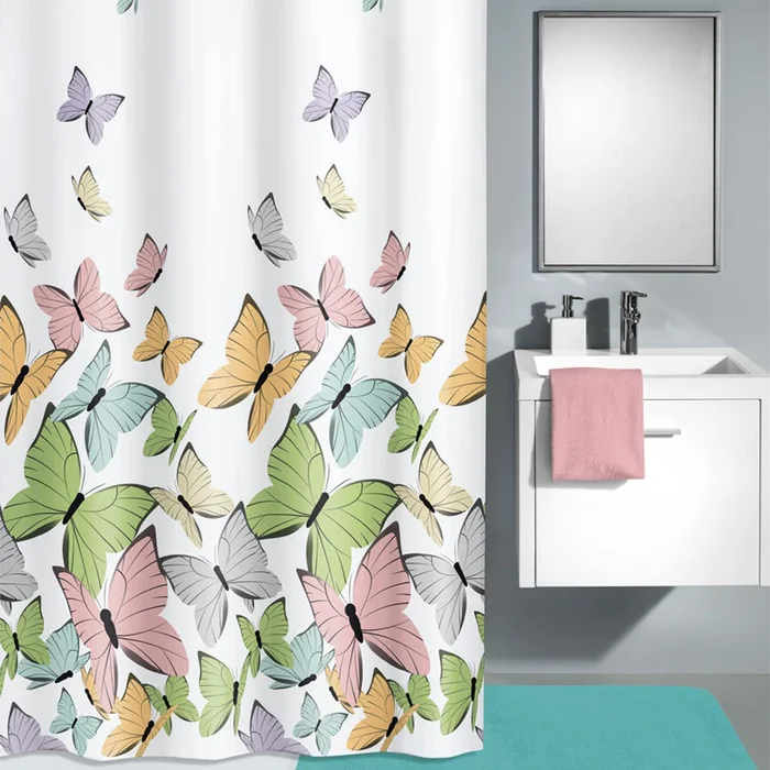 Duschvorhang Butterflies Multi 180×200 cm Kleine Wolke
