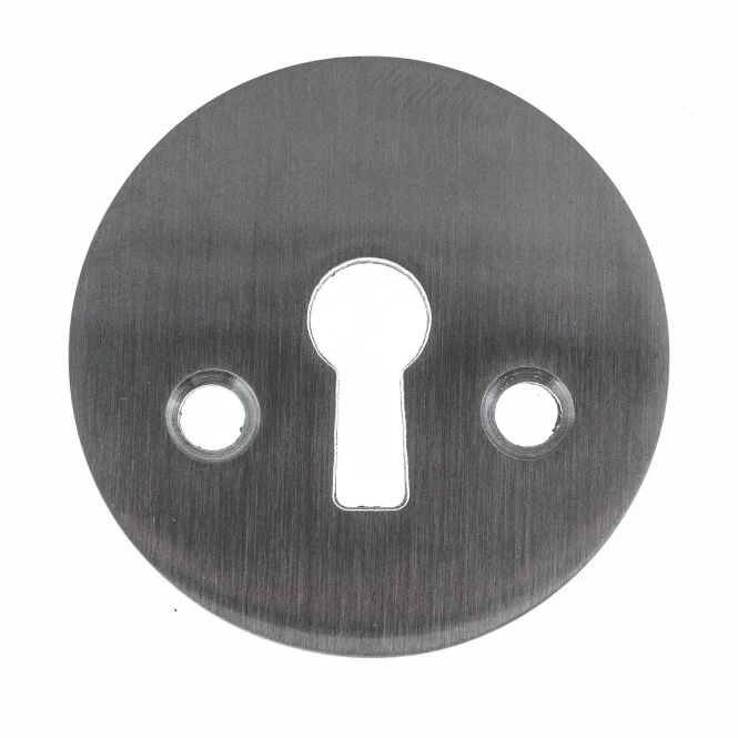 Edelstahl Schlüsselrosette für ASSA RUKO Einsteckschlösser mit versetzten
