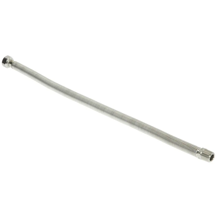 Edelstahlwellrohr Flexrohr flexibel ausziehbar 3/4″ 750 – 1500 mm mit Dichtung