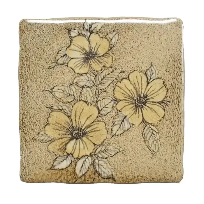 Ersatzfliese Wand Dekor Semigres E3296 beige braun 15×15 cm