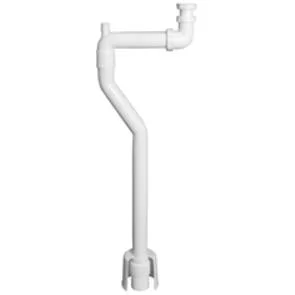 Faluplast, Falu 45830, Wasserschloss-Set Flexi-Boden 30-250 c/c. Mit Rohren, Bodenwassersiphon, Haube. 40 mm x G32. Weiß.