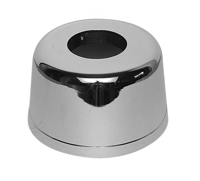 Faluplast, Falu 58005, Bodenhaube/Wandhaube D=95 H=57. Loch-Ø 40 mm. Chrom.