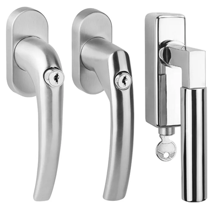 Fenstergriff abschließbar aus Edelstahl