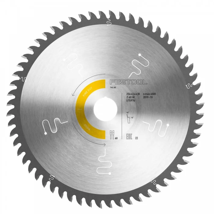 Festool Kreissägeblatt WOOD FINE CUT HW 254×2,4×30 W60