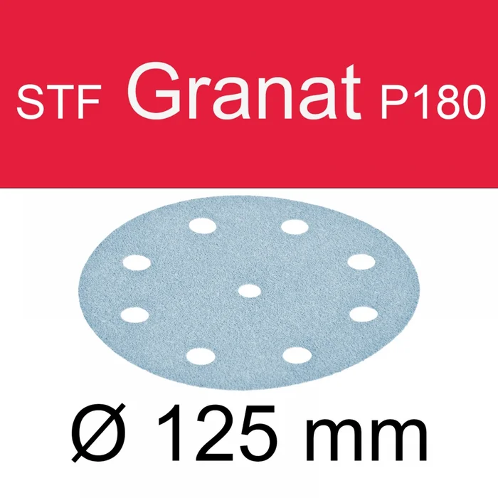Festool Schleifscheibe STF D125/8 P180 GR/10 Granat 497149