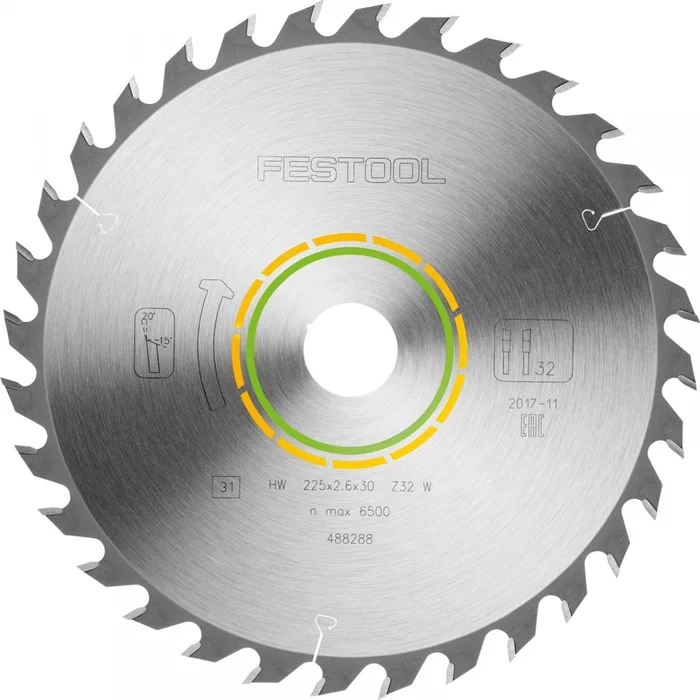Festool Universal-Sägeblatt 225×2,6×30 W32 (für CS70)