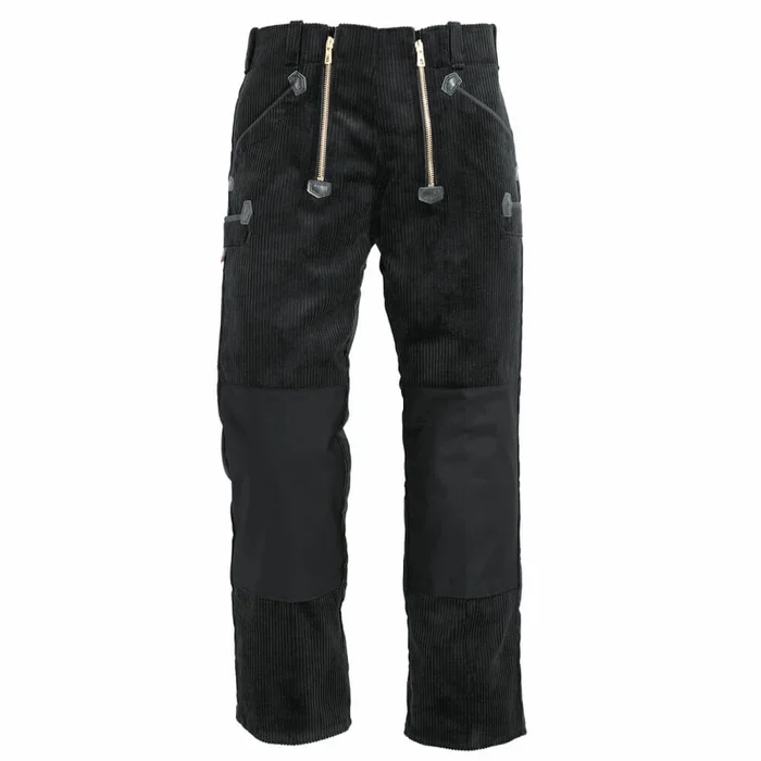 FHB Zimmermannshose Ulrich Trenkercord schwarz | Gr. 48