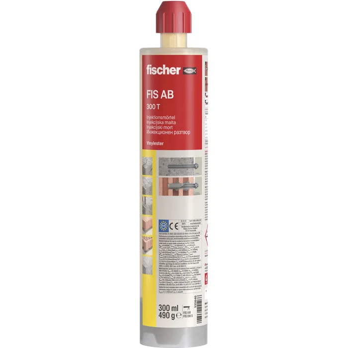 fischer FIS AB 300 T Injektionsmörtel 300ml mit Bewertung für Beton und Mauer