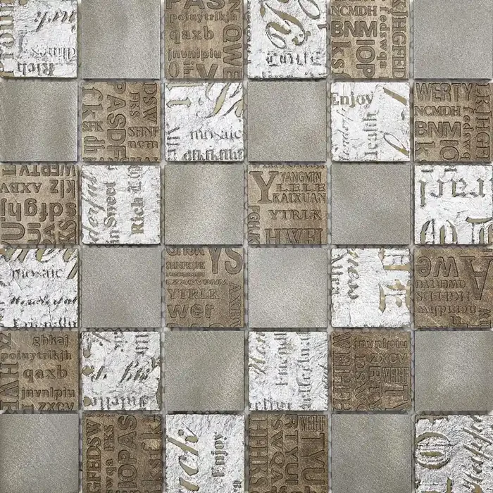 FKEU Kollektion Decorato Copper Mix Alu Marmo Mosaikfliese 30×30/0,92 Art.-Nr. FKEU0993598