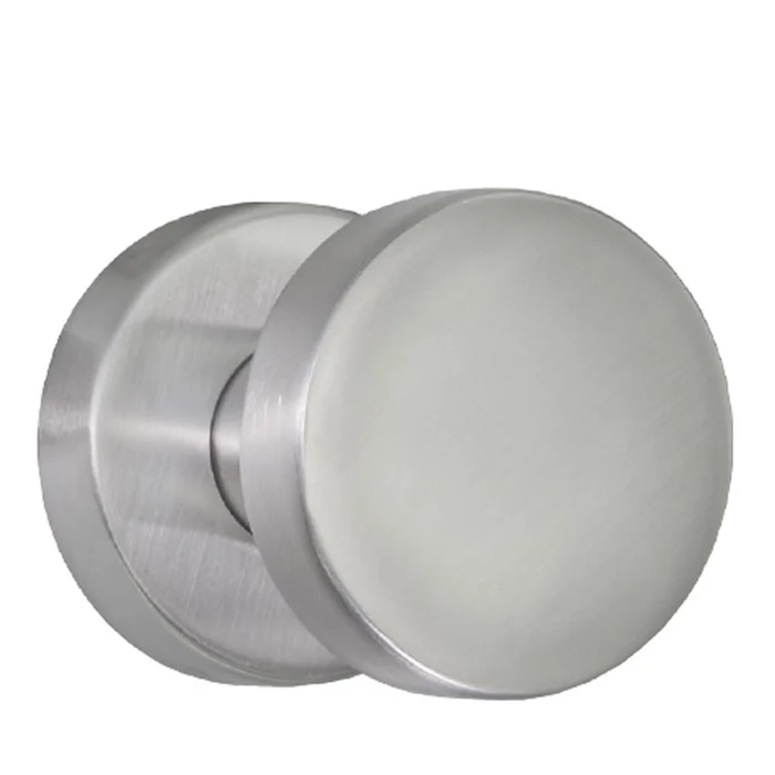 Flachknopf fest, oder festdrehbar auf Rosette, Edelstahl, 005/336
