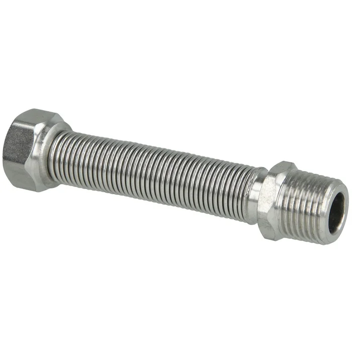 Flexwellrohr Flexrohr flexibel ausziehbar 1/2″ 110 – 210 mm mit Dichtung