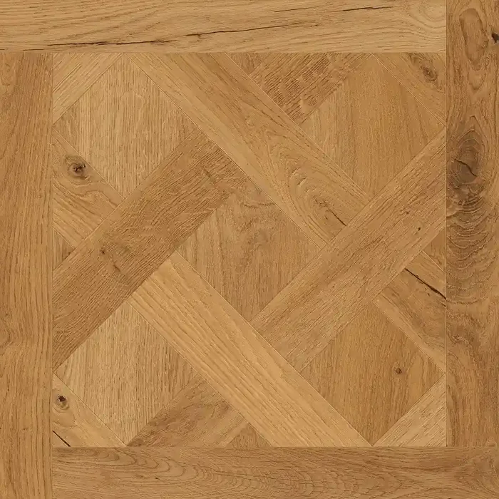 Fliese Holzoptik Dekor 60×60 cm warme Eiche „I Roveri Rovere Intenso Cassettone“