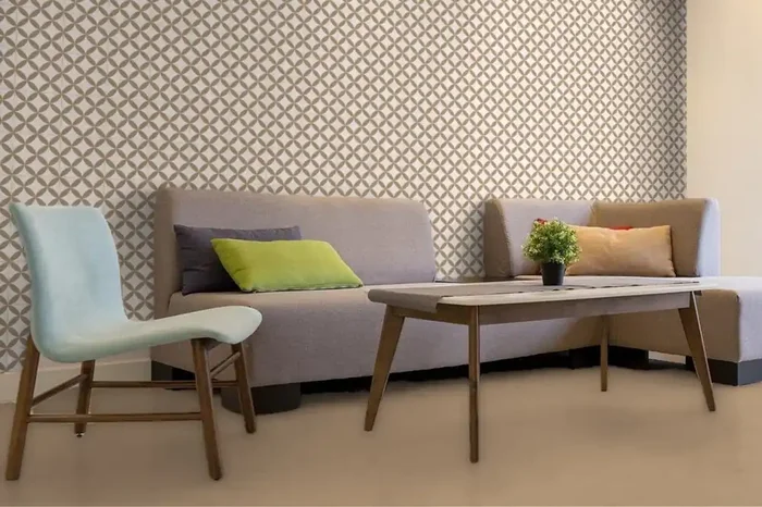 Fliese Patchwork Dekor Zementoptik weiß beige 20×20 cm „Contrasti Tappeto 4“ Ragno by Marazzi