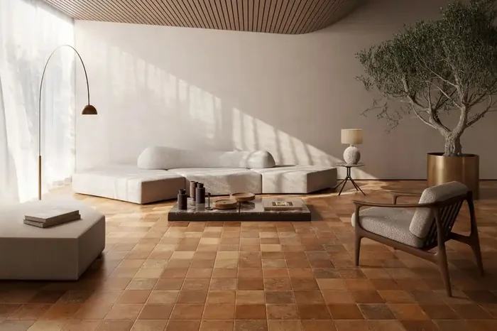 Fliese Terracotta-Steinoptik 20×20 cm „Cotto del Campiano Dorato“ CIR (Farbmischung nach Zufallsprinzip)