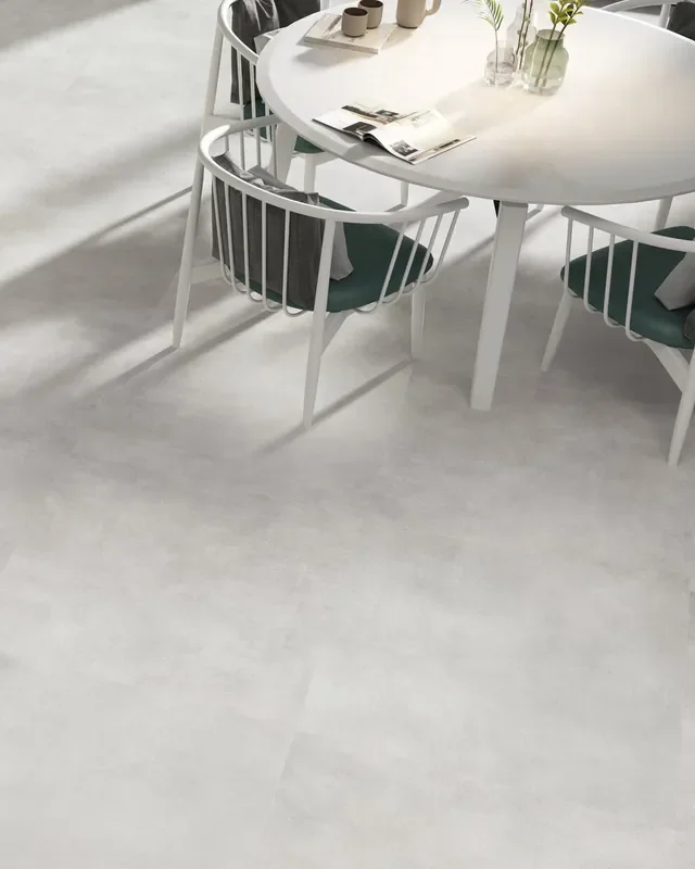 Fliesen in Betonoptik Hell 60×60 Work Bianco