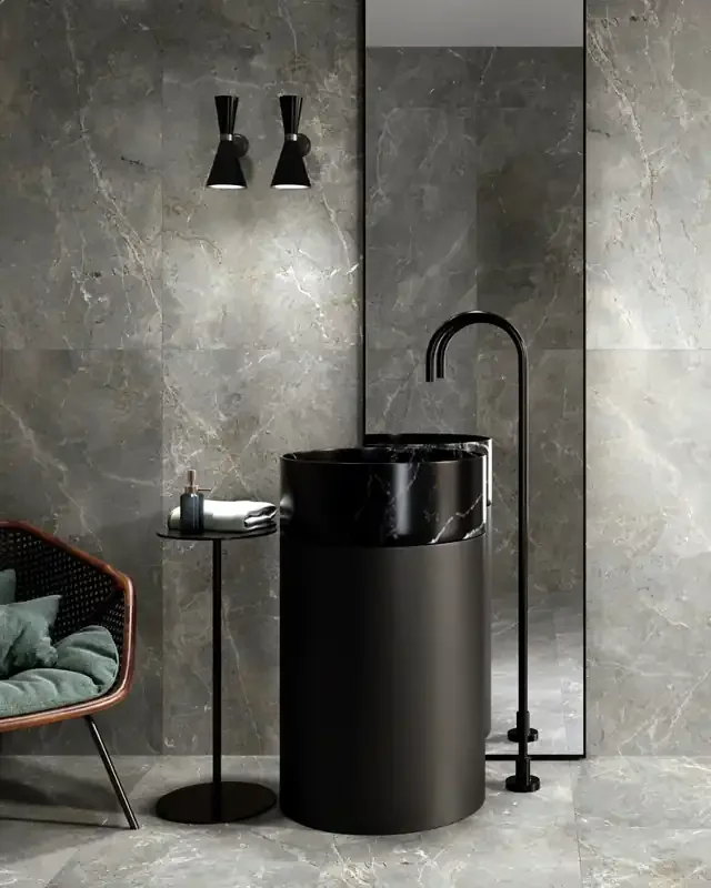 Fliesen in Natursteinoptik Grau 60×120 cm August Grey