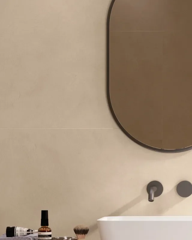 Fliesen Mikrozement-Optik 60×120 cm Verse Cream R10 B