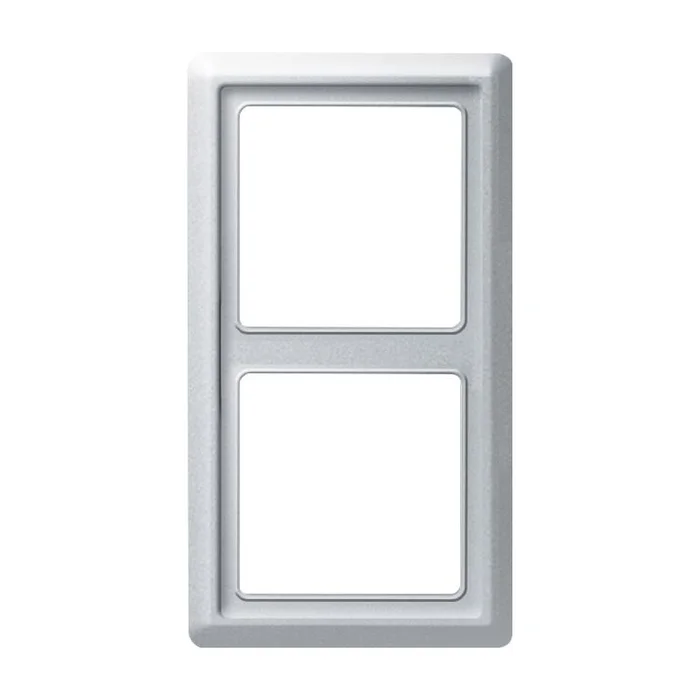 FR UP Rahmen 2-fach Allwetter IP44 alusilber