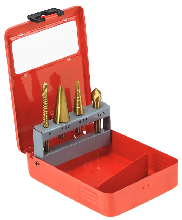 Fräsbohrer Stufenbohrer Schälbohrer Senker in Metallkassette