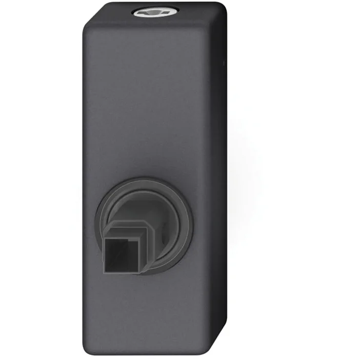 FSB Fenstergriff Adapter-Rosette eckig abschließbar Aluminium schwarz matt