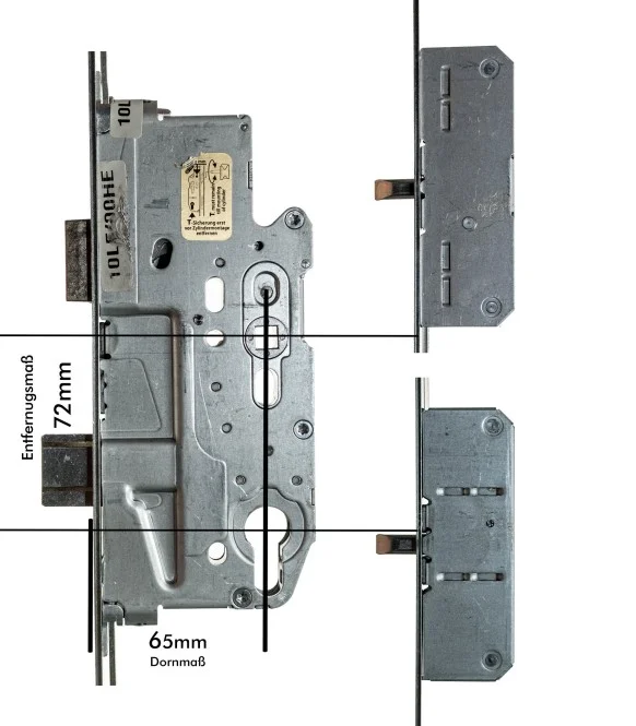 FUHR Multisafe Mehrfachverriegelung 855WE, 72 mm Entfernung, 65 mm Dorn,